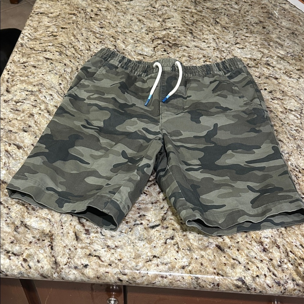 GAP Kids Green Camouflage Shorts